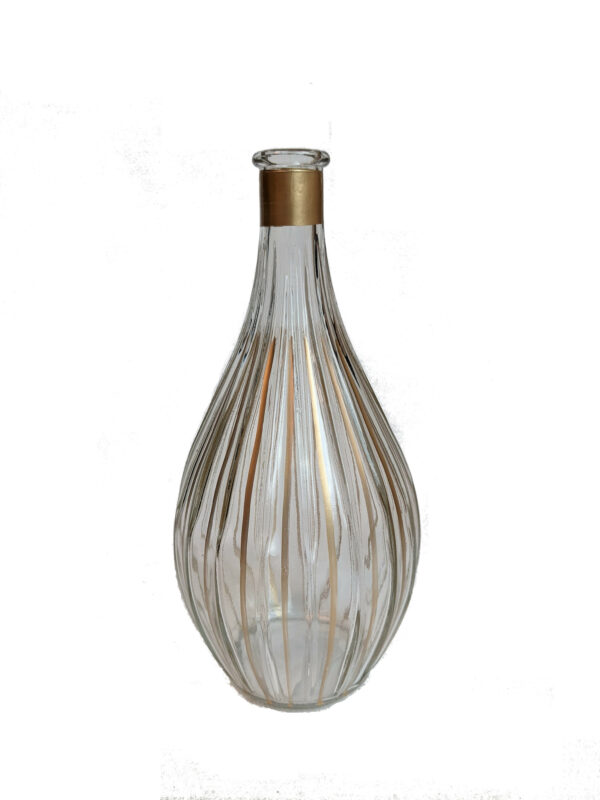 Vaasje Glas Goud 20cm